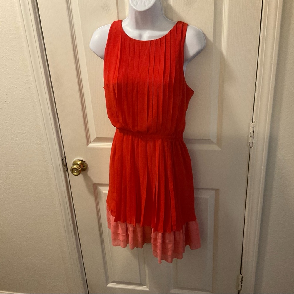 Jessica Simpson Red and Pink Sleeveless Dress - Picture 2 of 12